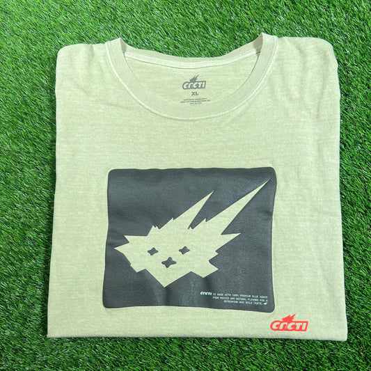 Travis Scott Olive Green Cacto Spike Tee Size XL USED x15563