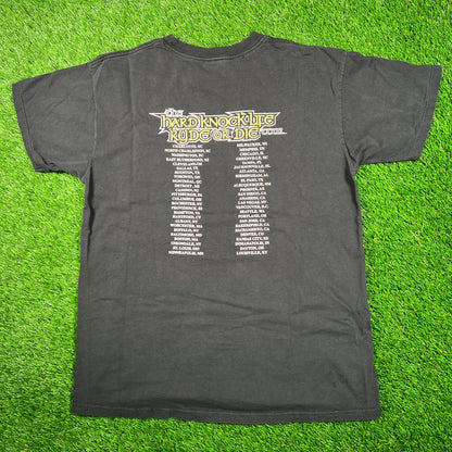2000 Jay Z DMX Hard Knock Life Ryde or Die Tour Black Tee Size XL USED v18667