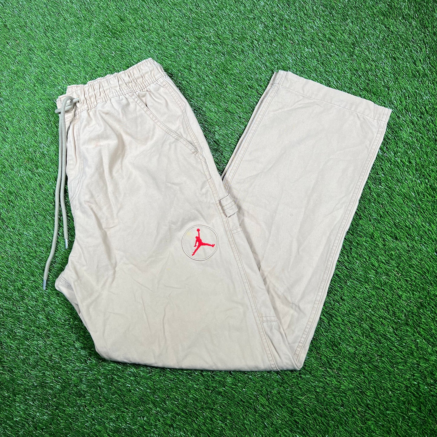 Jordan Travis Scott Kahki Work Wear Pants Size Medium USED x15114