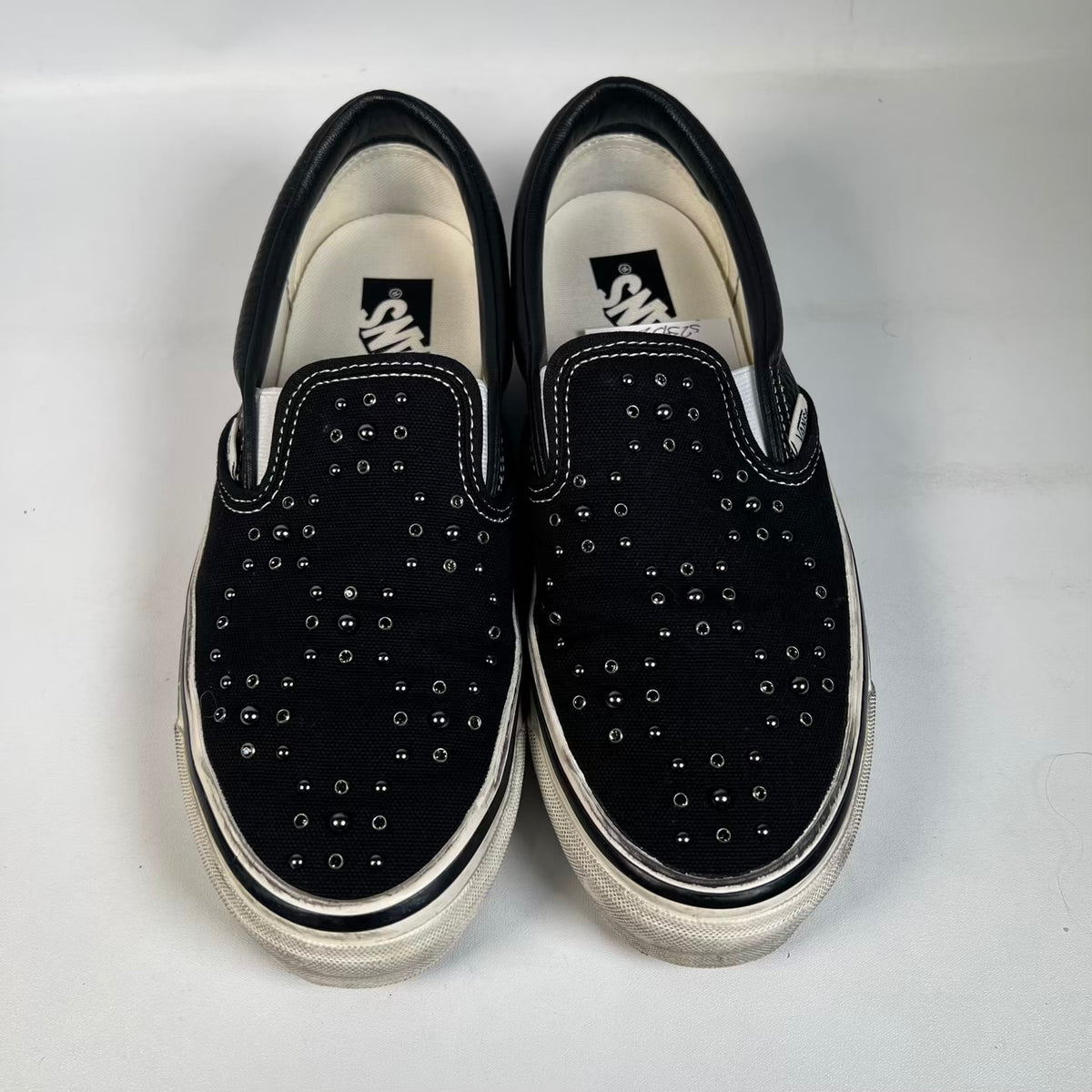 Vans LX Classic Slip On 98 Pearlized Pack Blackout (2026) Size 7.5 USED s23452