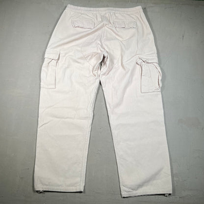 Eighteen East White Corduroy Cargo Pants Size XL USED x17550