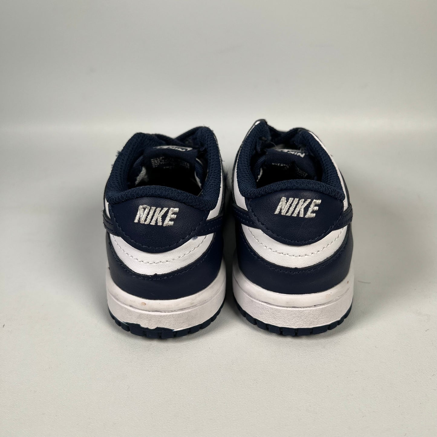 Nike Dunk Low White Midnight Navy (2024) Size 9c USED s19062