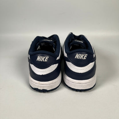 Nike Dunk Low White Midnight Navy (2024) Size 9c USED s19062