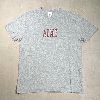 ALD Aime Leon Dore "Aime" Grey Tee Size Large USED x18601