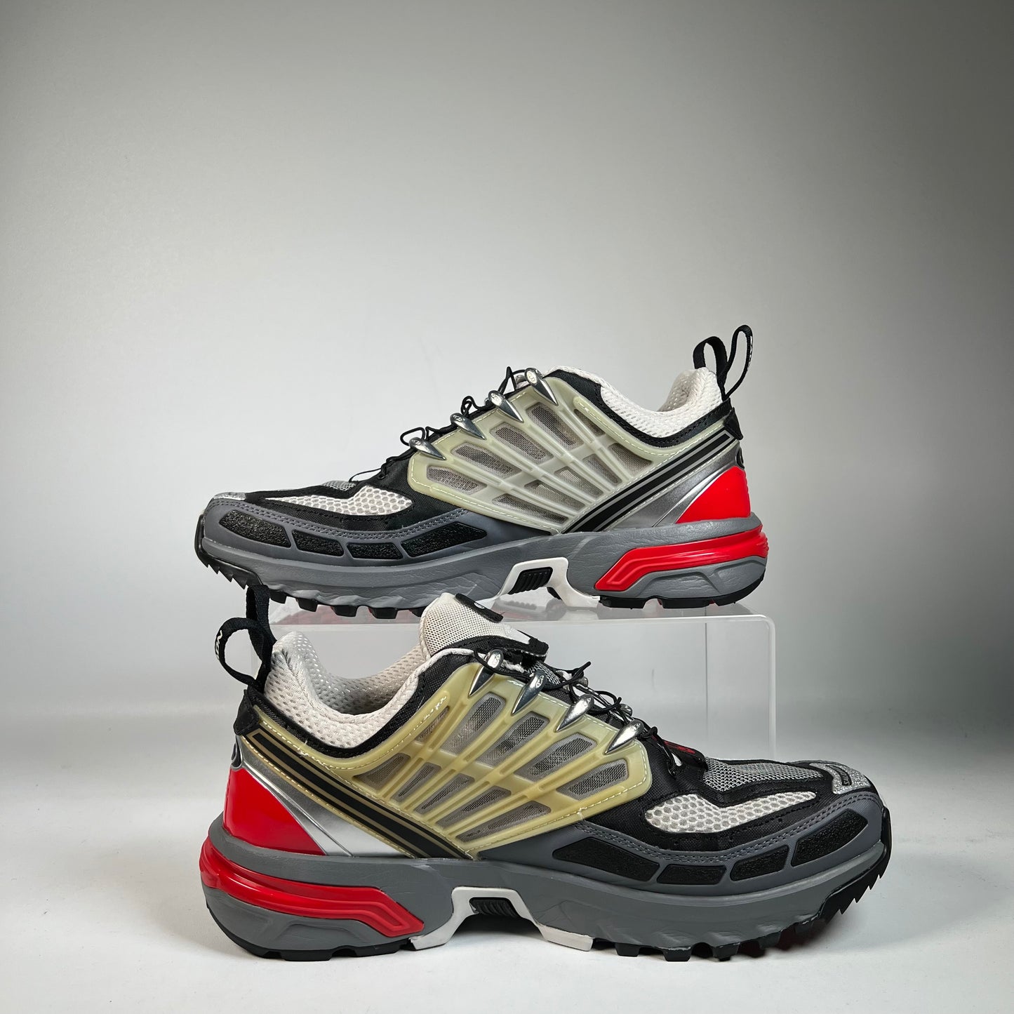 Salomon ACS Pro Advanced Lunar Rock Goji (2022) Size 9.5 USED s21181