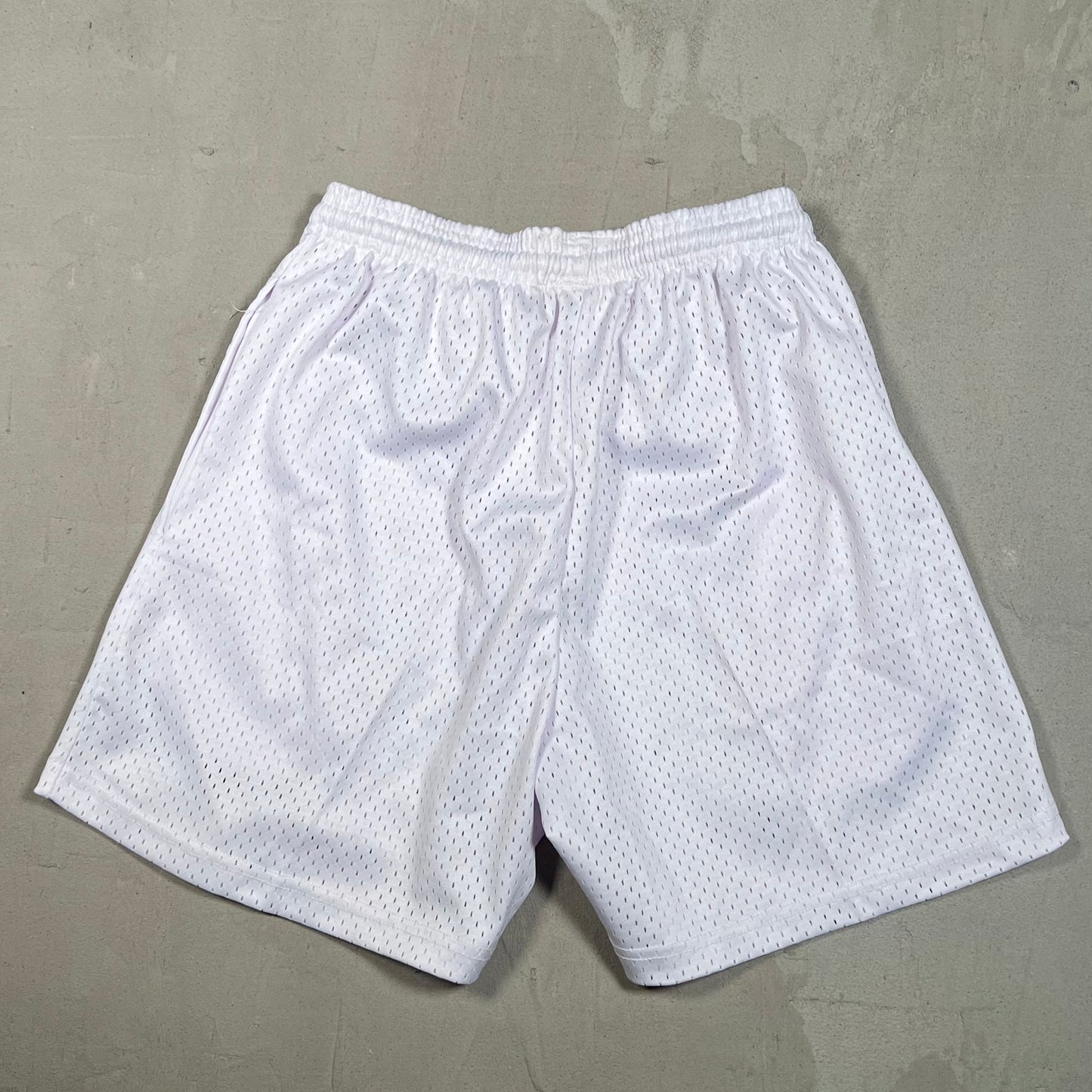 Lost Files Mesh Shorts White "I Love NY" Size Small USED v19420