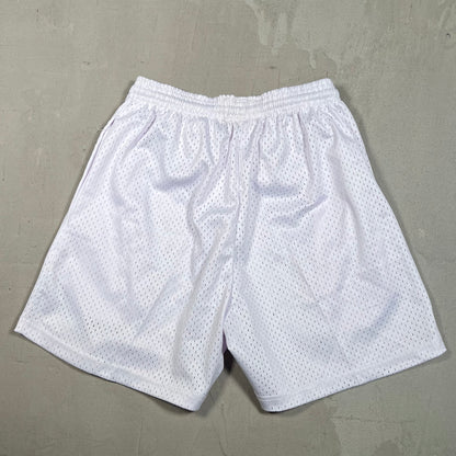 Lost Files Mesh Shorts White "I Love NY" Size Small USED v19420