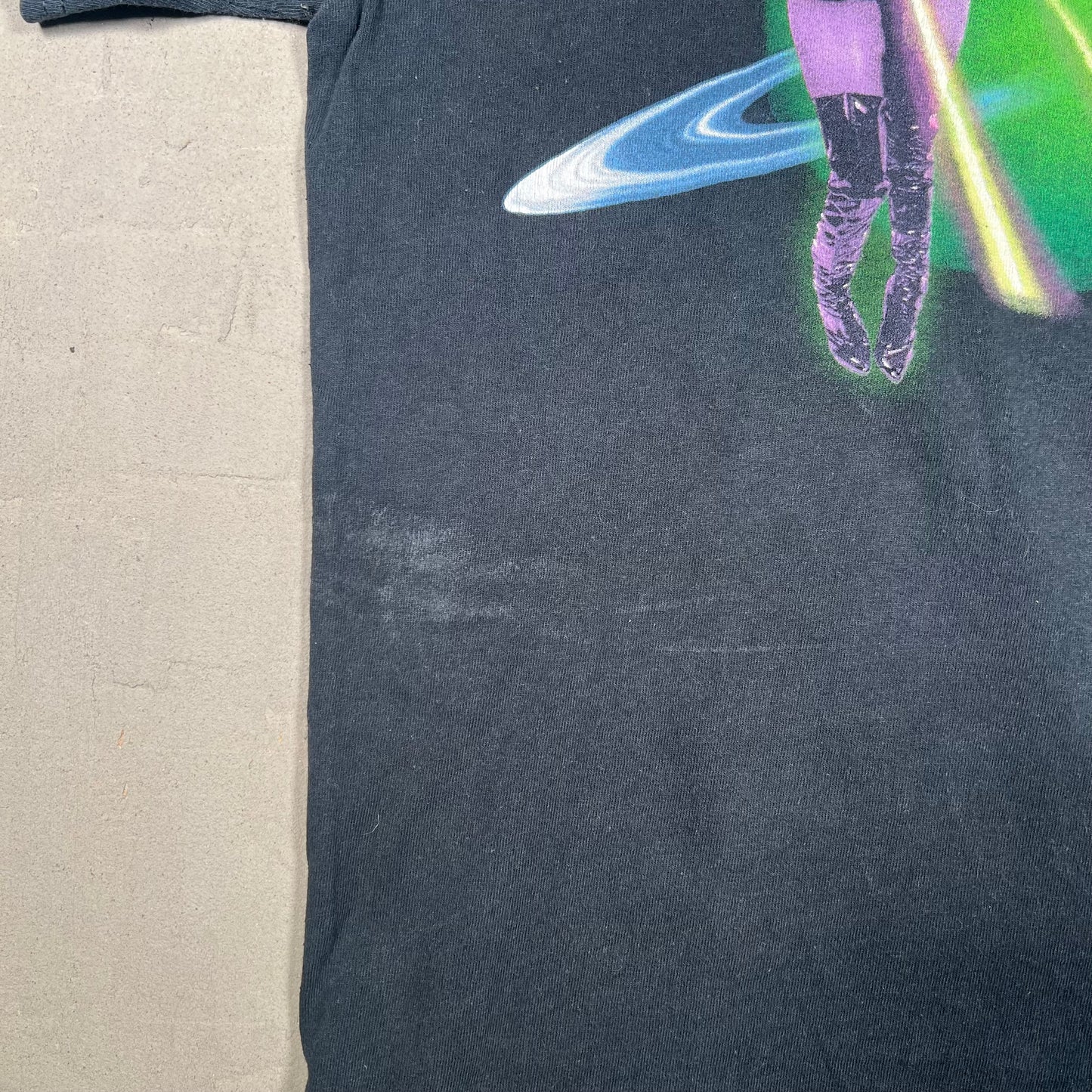Nicki Minaj Beam Me Up Scotty Black Tee Size Medium USED x17215