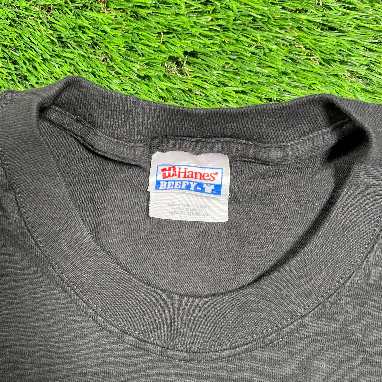 Y2K Apple Motion Graphics Black Promo Tee Size Large USED v18328
