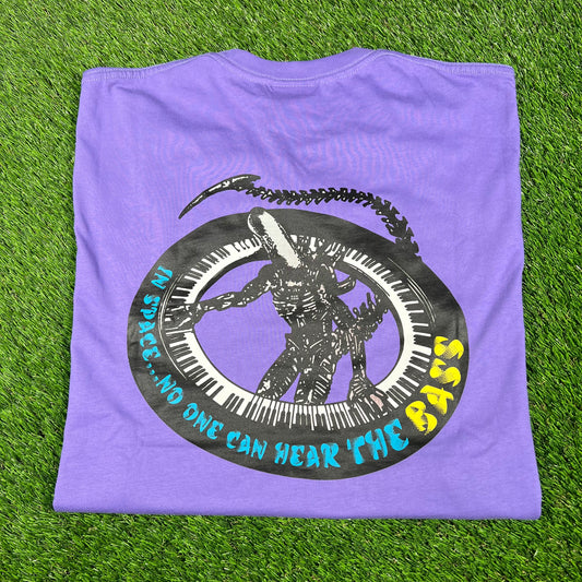 Real Bad Man Crimewave Space Bass Purple Tee Size XL NEW x14703