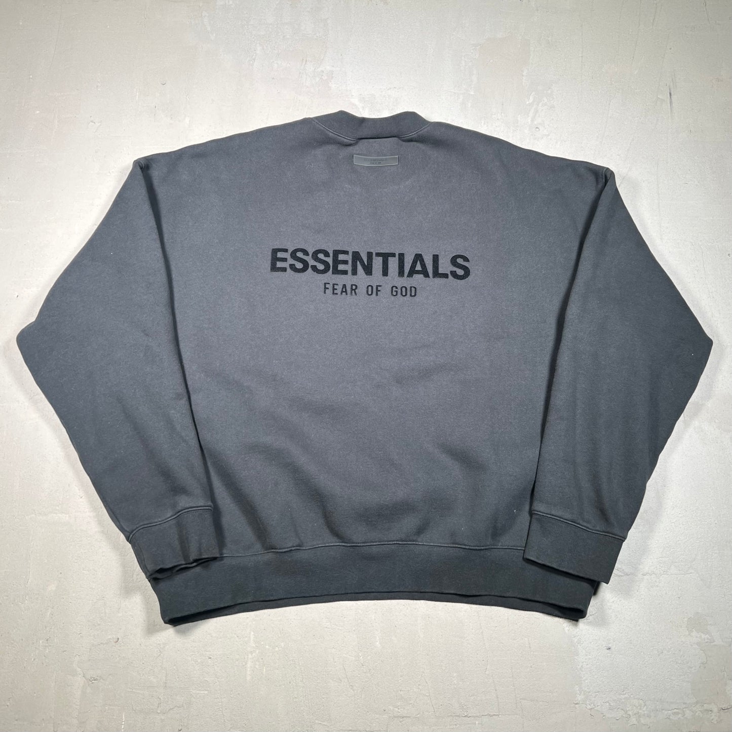 Essentials Fear Of God Black Crewneck Size XXL USED x17169