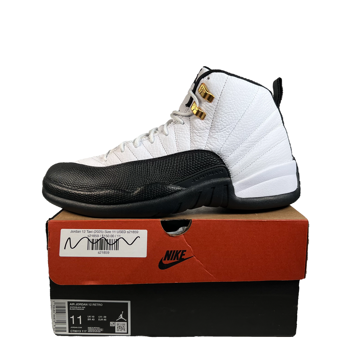 Jordan 12 Taxi (2025) Size 11 USED s22490