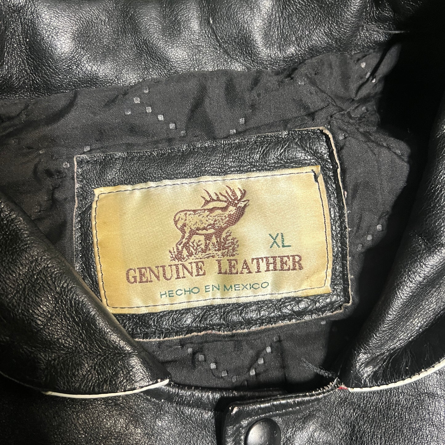 NBA Team Logo Leather Jacket Size XL USED v16411