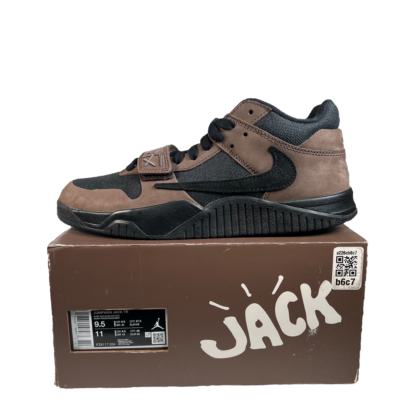 Jordan Jumpman Jack Travis Scott Dark Mocha (2024) Size 9.5 USED s22085