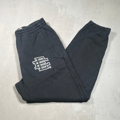 Eric Emanuel Black on Black Logo Sweatpants Size Large USED x17380