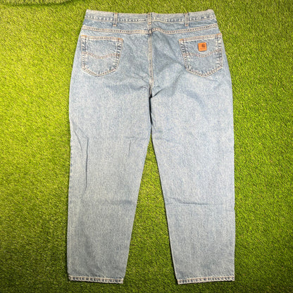 Y2K Carhartt Blue Jeans Size 36 USED v18076