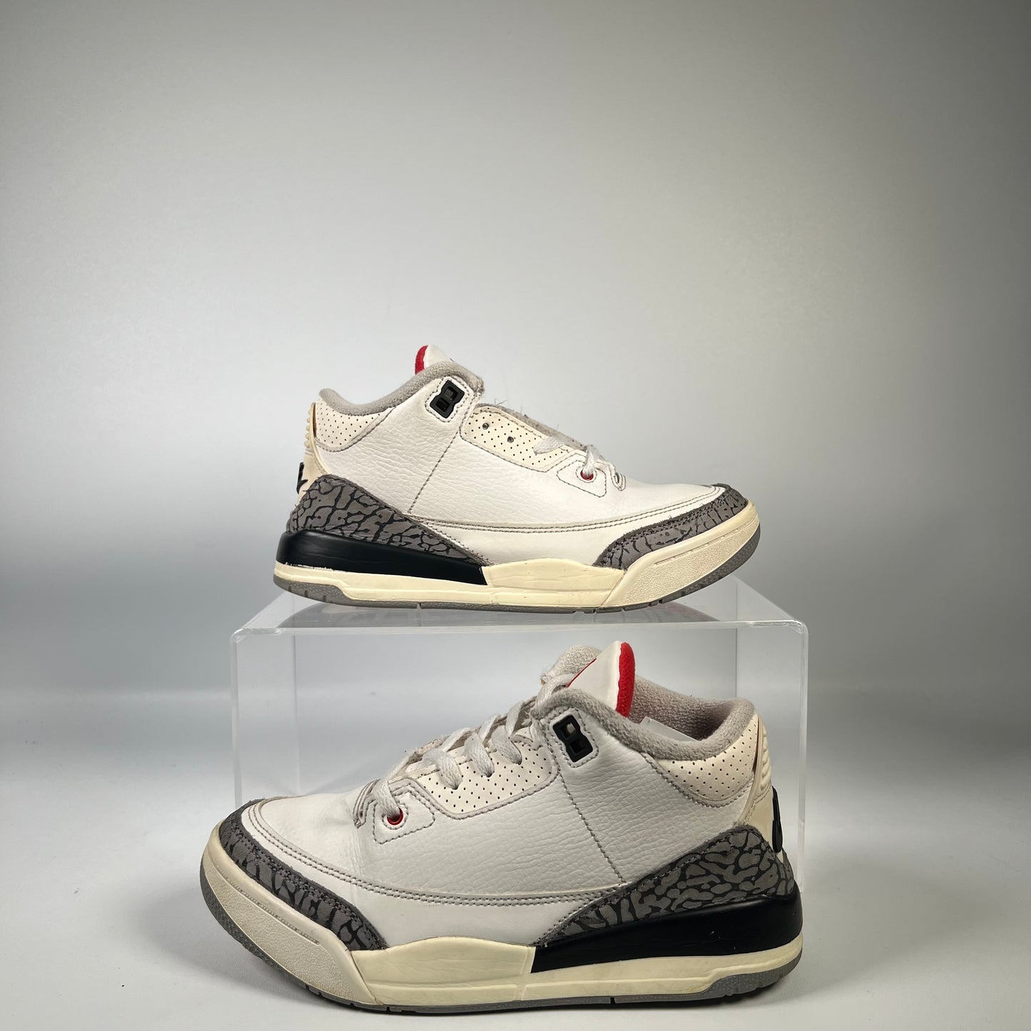 Jordan 3 White Cement Reimagined (2023) Size 3Y USED s19353