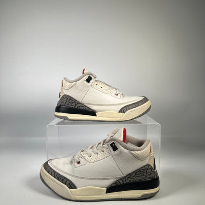 Jordan 3 White Cement Reimagined (2023) Size 3Y USED s19353