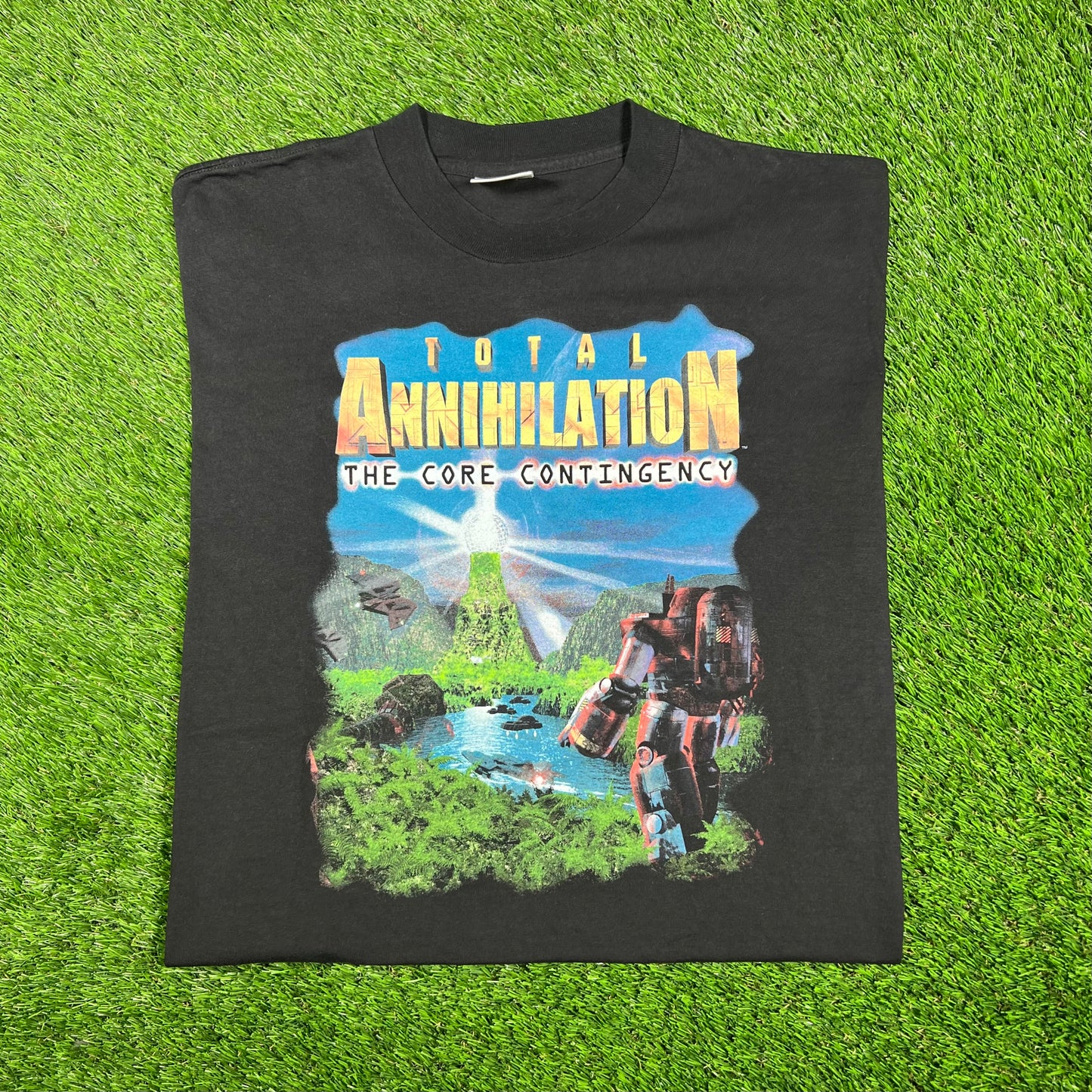 1997 Total Annihilation Core Contingency Black Tee Size XL USED v17371