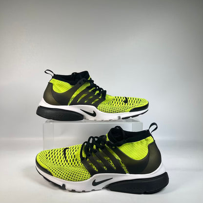 Nike Air Presto Flyknit Ultra Volt Black White (2016) Size 10.5 USED s23603