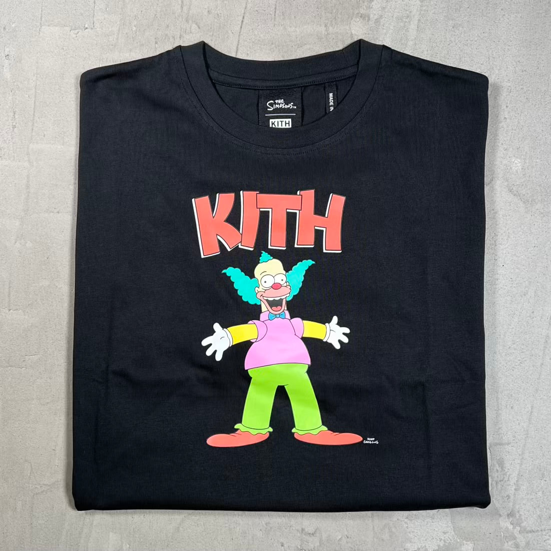 Kith The Simpsons Krusty Tee Black Size Large NEW x18835