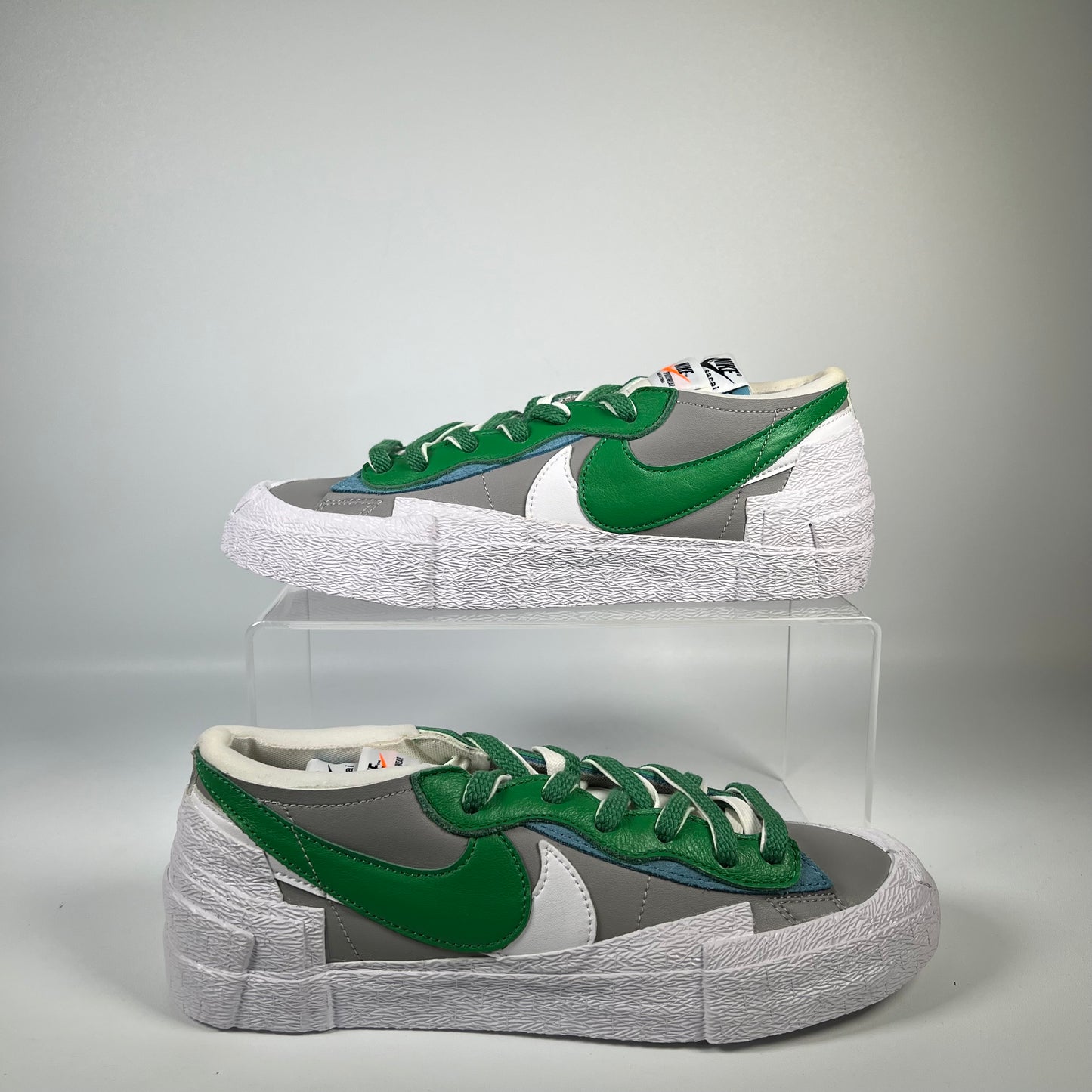 Nike Blazer Low Sacai Grey Green (2021) Size 8 NEW s18435
