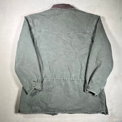 1990s Carhartt Moss Green Blanket Lined Barn Chore Coat Size XXL USED v20200