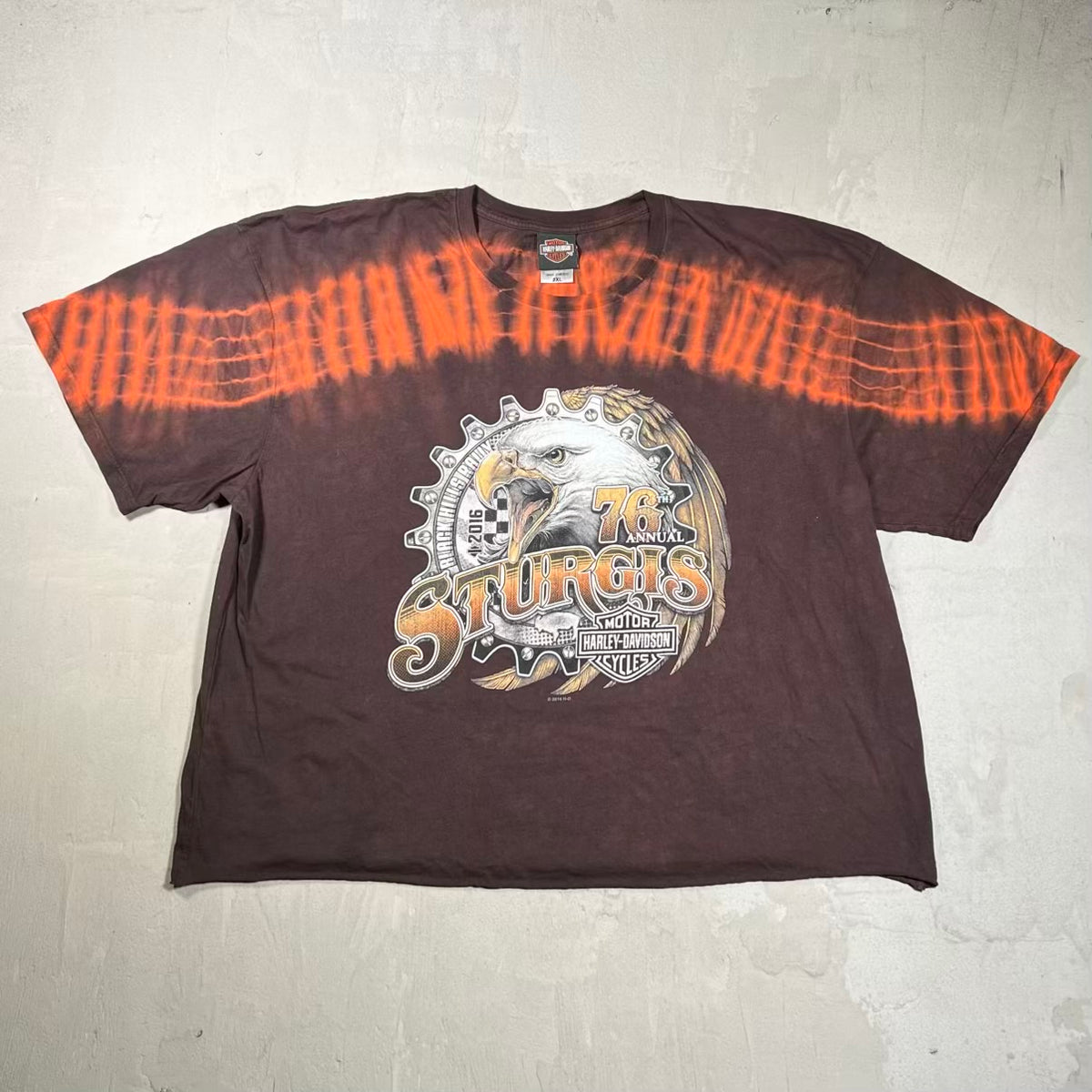 2016 Harley Davidson Sturgis Tie Dye Cropped SIze XXL USED v20337