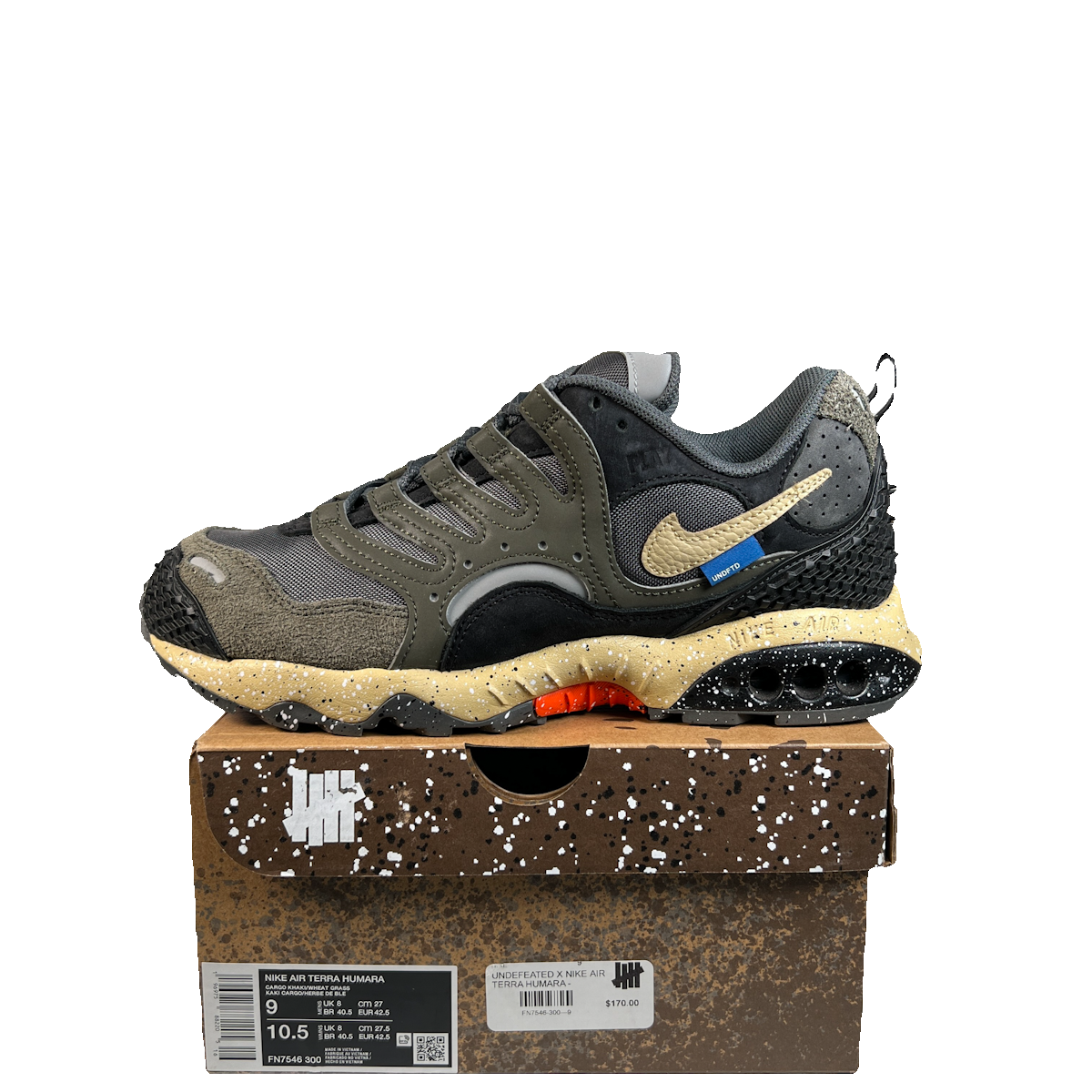 Nike Air Terra Humara Undefeated Cargo Khaki (2024) Size 9 USED s22680