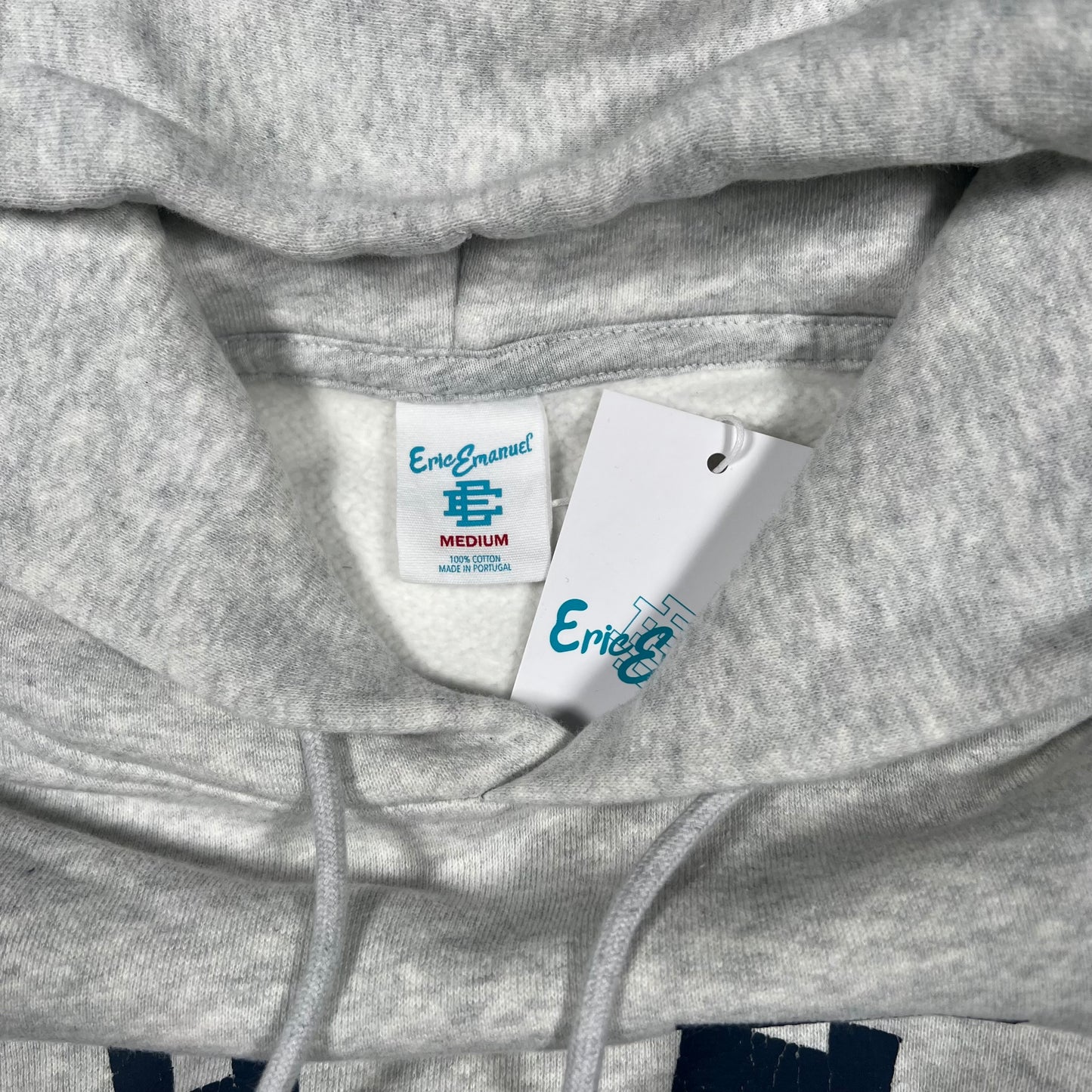 Eric Emanuel Grey "EE" Logo Hoodie Size Medium NEW x15149