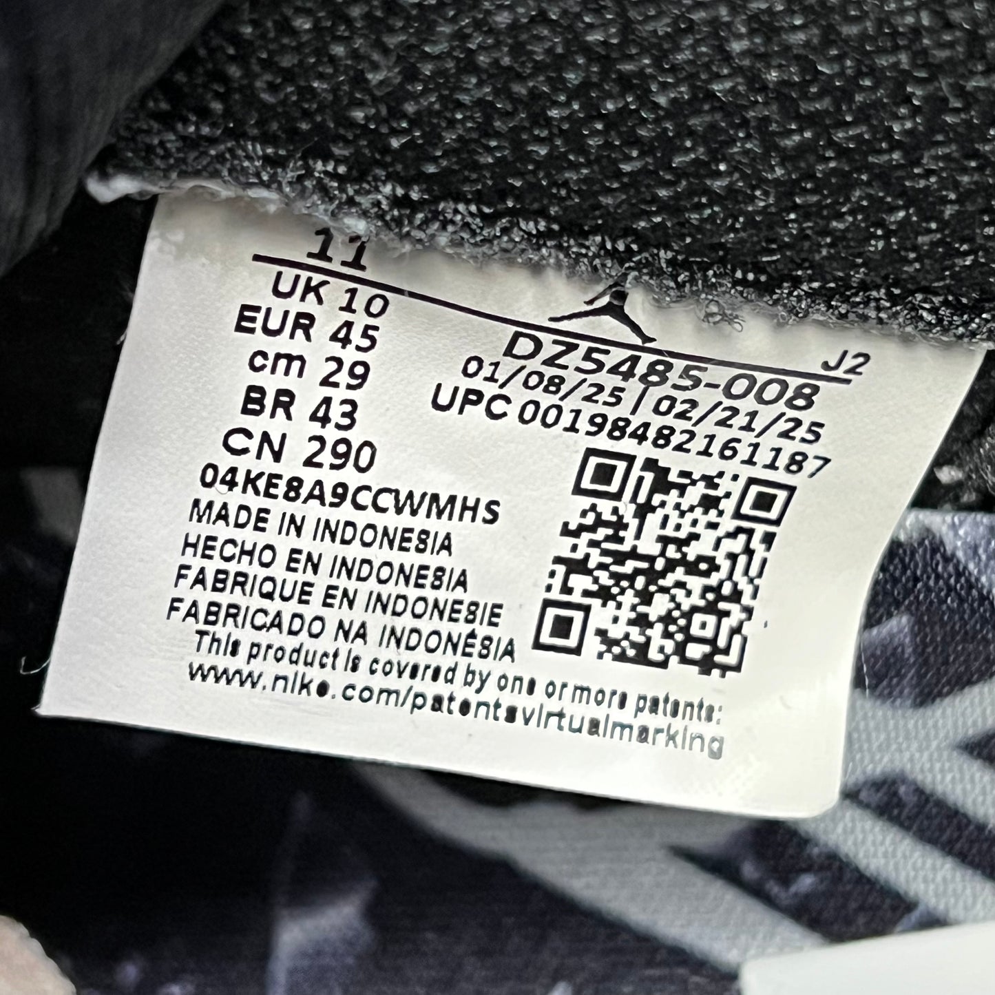 Jordan 1 High Shattered Backboard (2025) Size 11 USED s19614