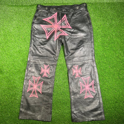Vale Forever Leather Croxxx Pants Size 40 USED x15633