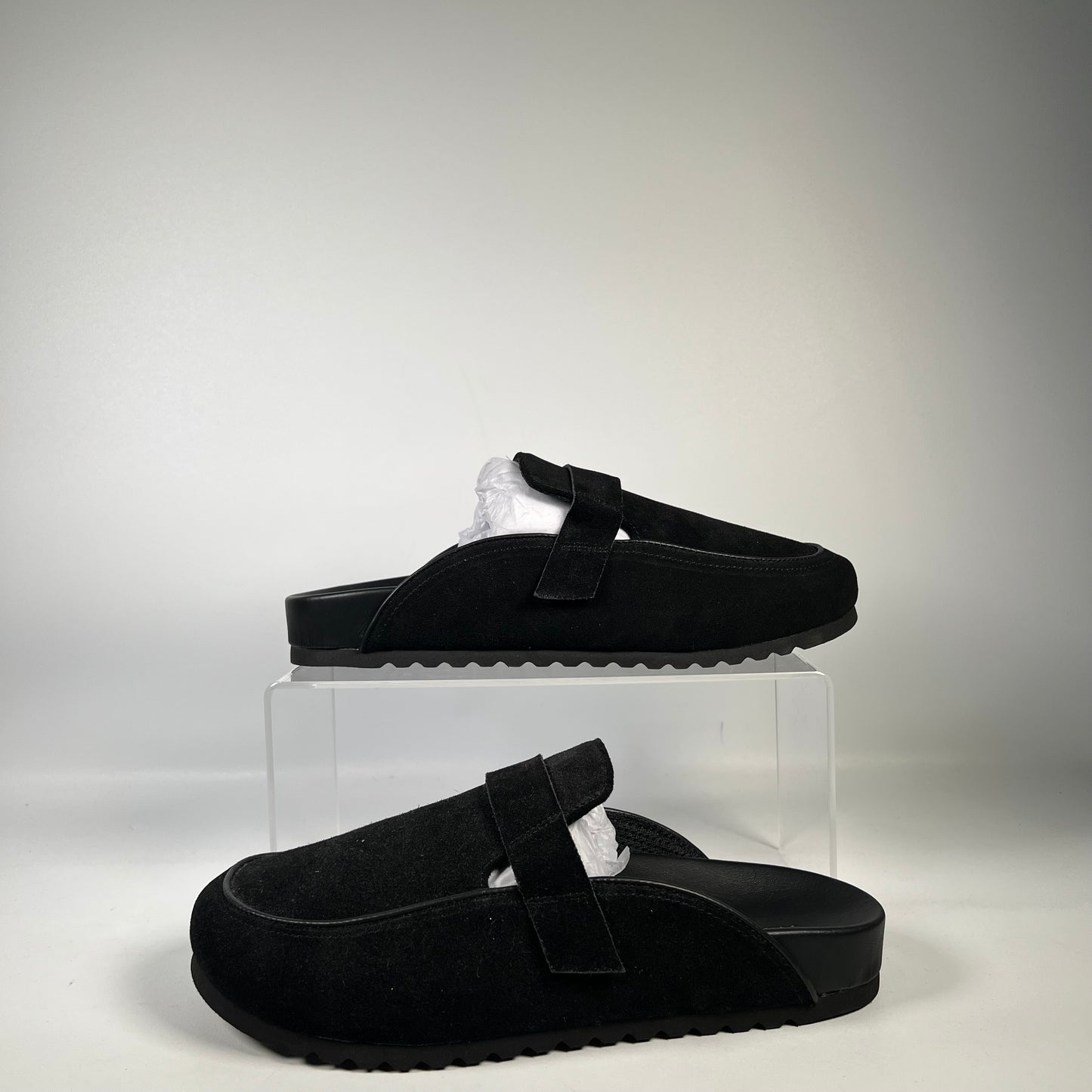 Shoe Sugon Black Mule Slippers Size 10 NEW s17247