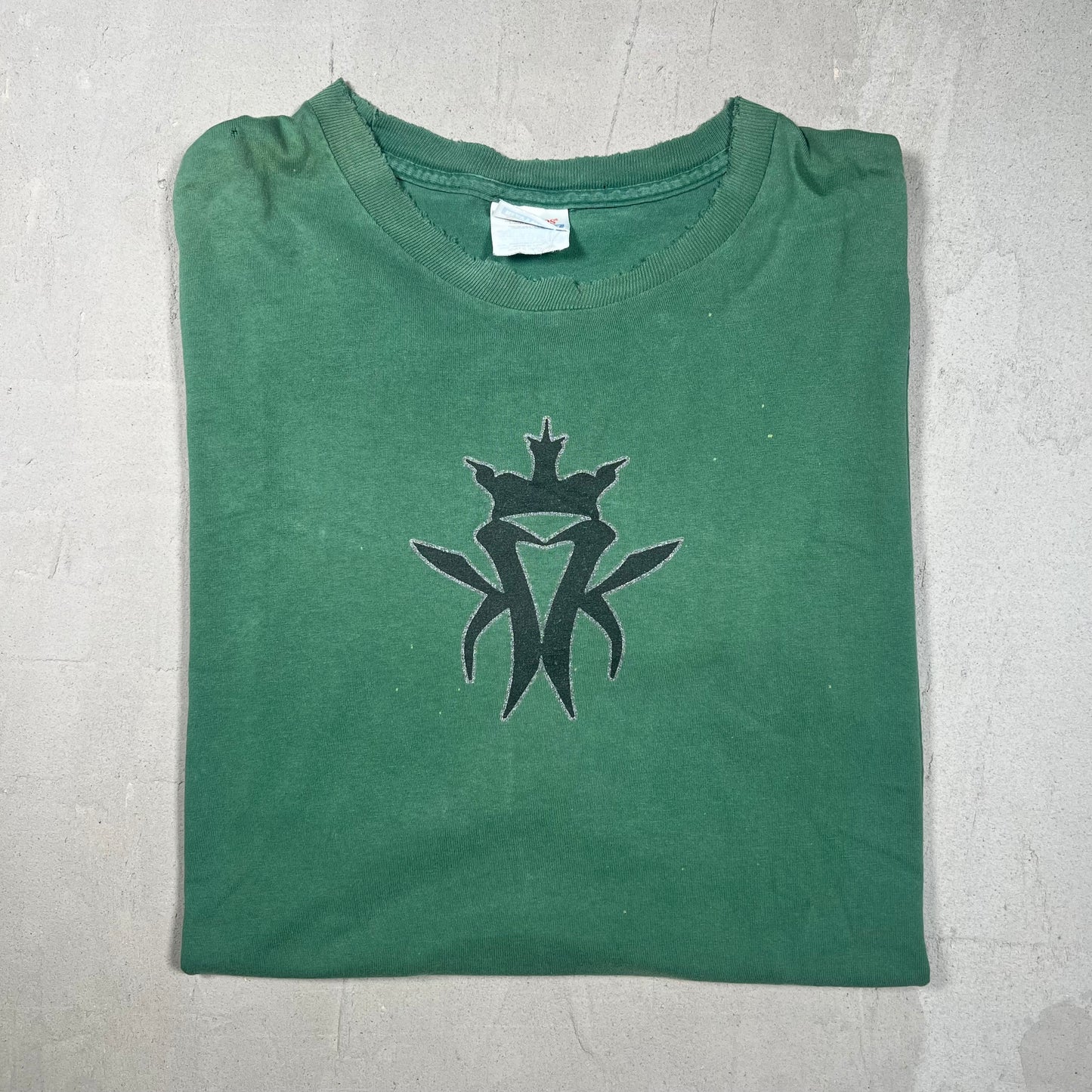 Y2K Kottonmouth Kings Green Logo Tee Size XL USED v15609