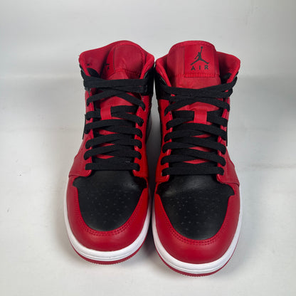 Jordan 1 Mid Reverse Bred (2021) Size 8.5 USED s21411