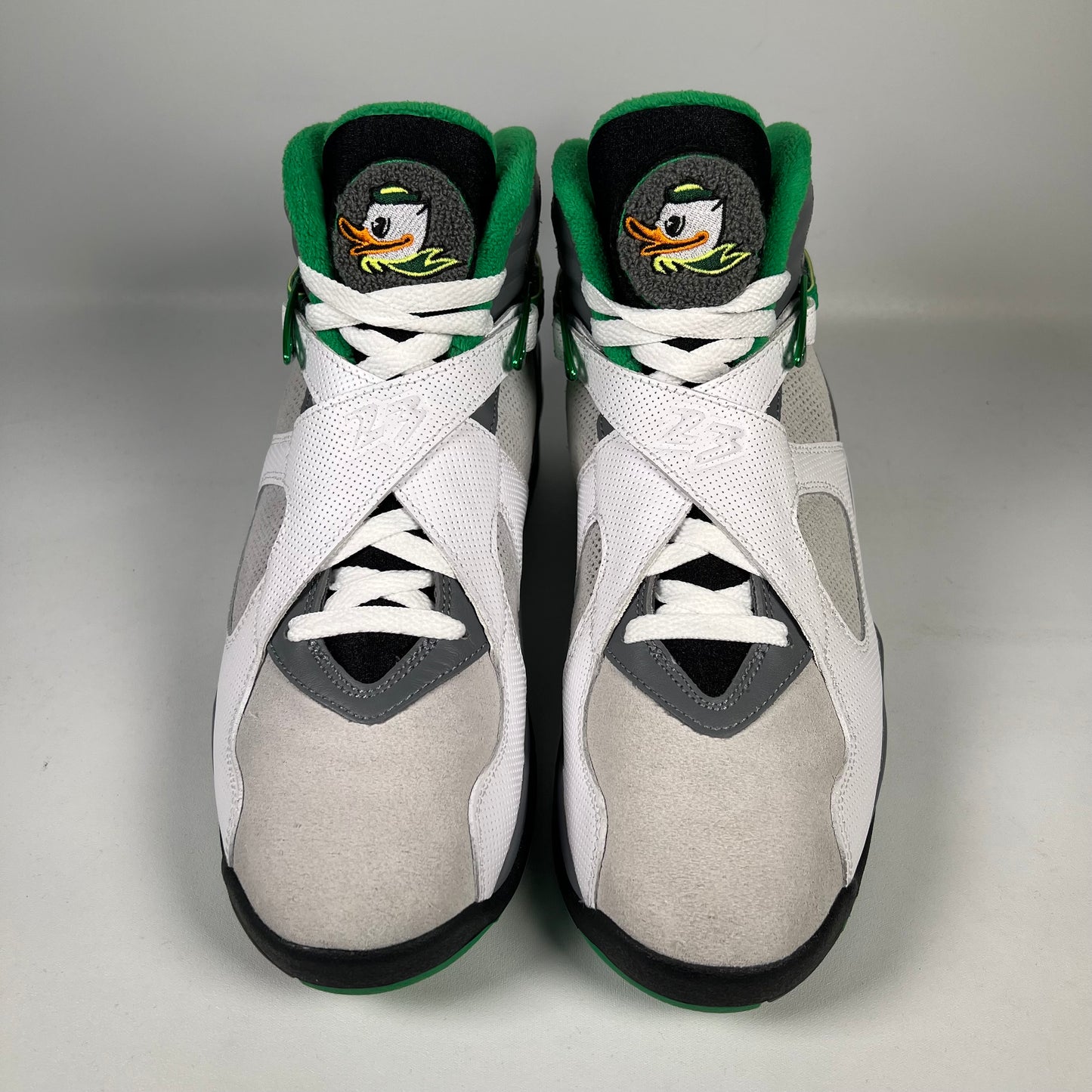 Jordan 8 University of Oregon PE Pure Platinum SAMPLE Size 9 NEW s10661