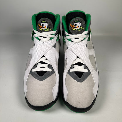 Jordan 8 University of Oregon PE Pure Platinum SAMPLE Size 9 NEW s10661