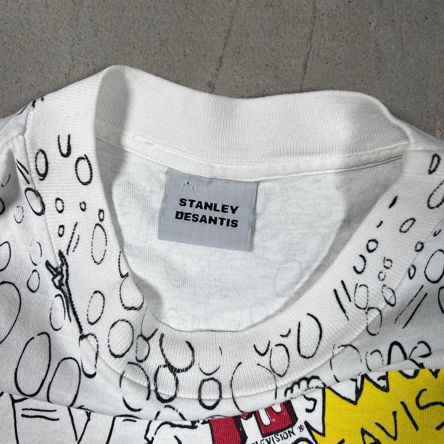 1993 Beavis and Butthead Staney Desantis AOP Tee Size XL USED v14837
