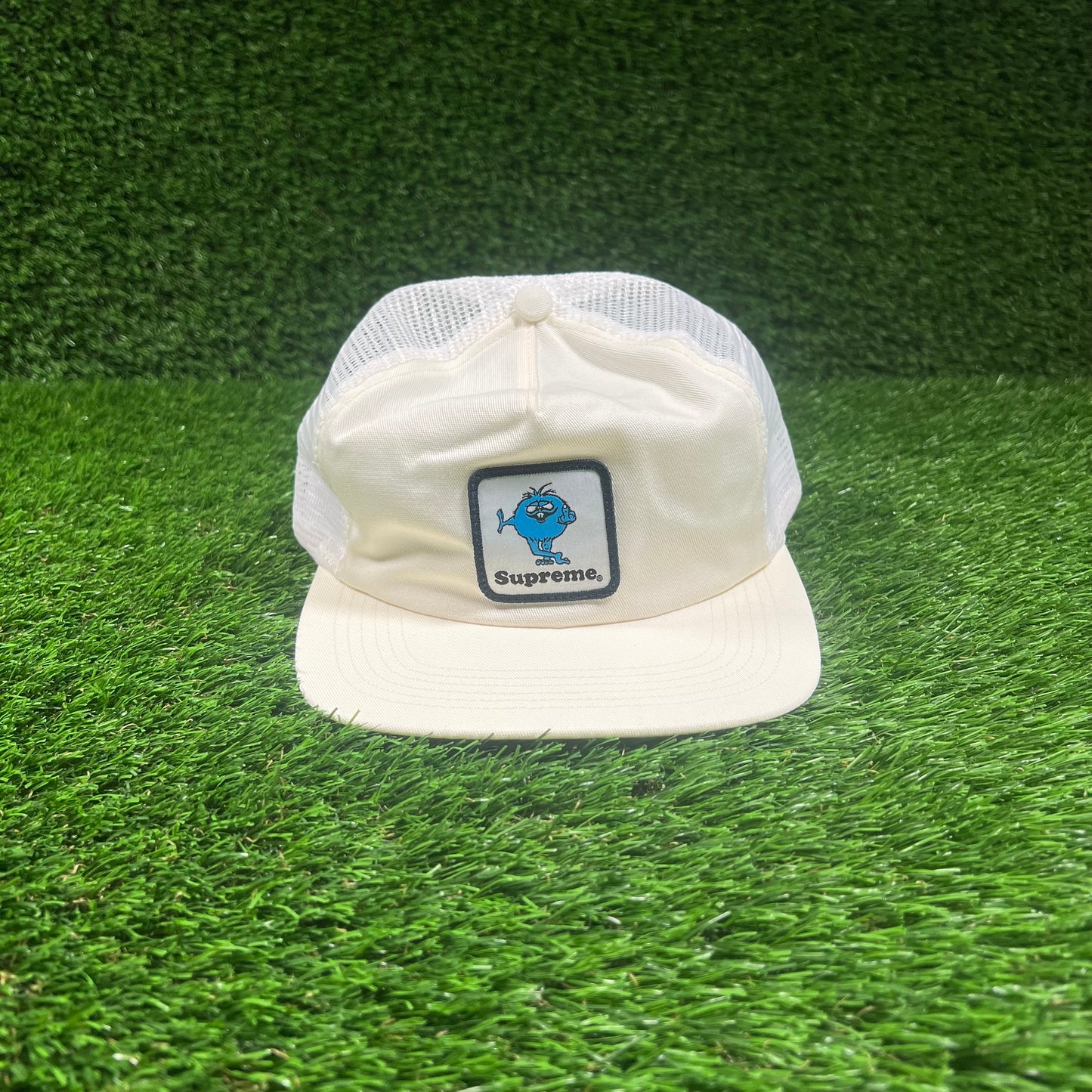 Supreme Camacho Mesh Back 5 Panel Ivory Hat NEW x16161
