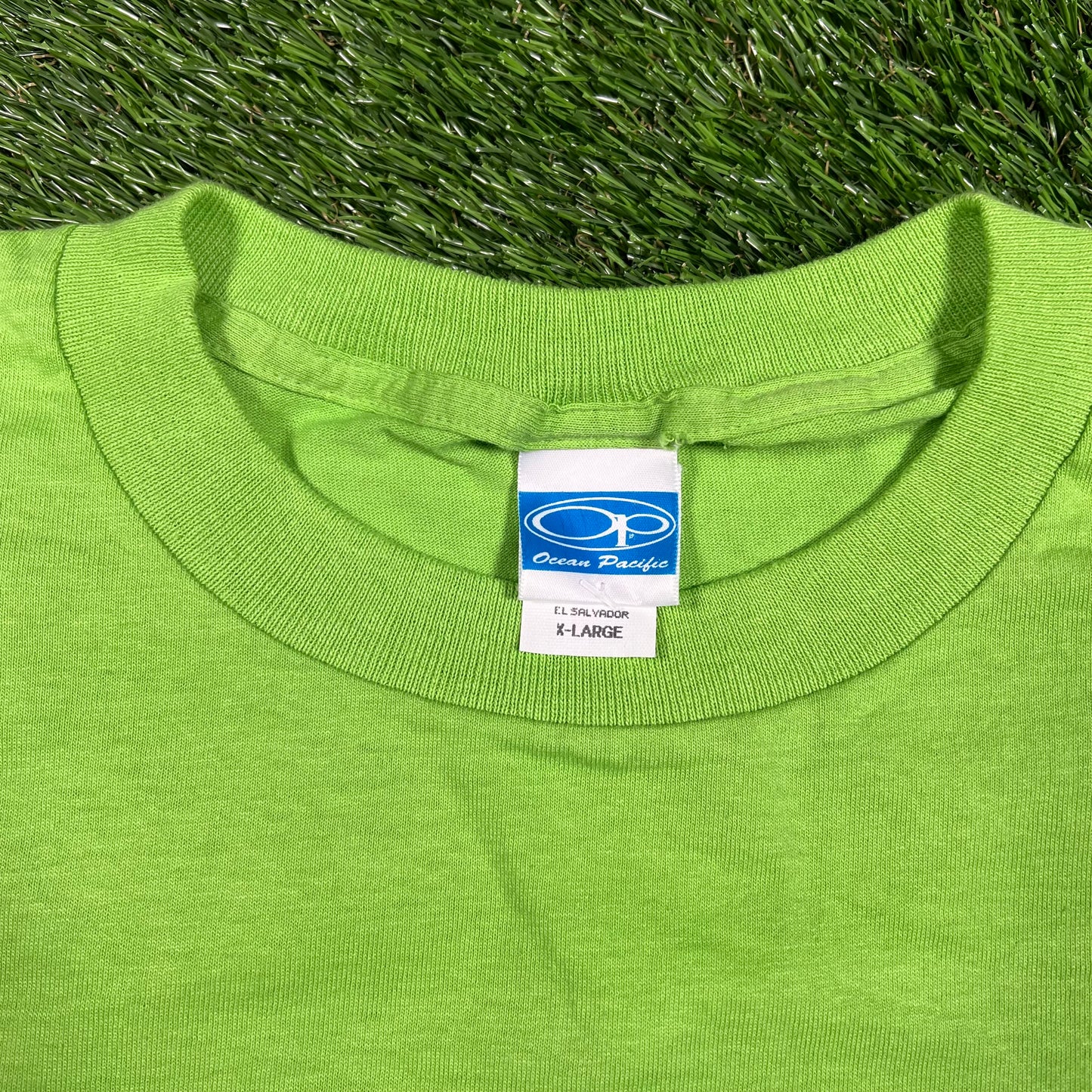 1990s Ocean Pacific Lime Green Size XL NEW v17416