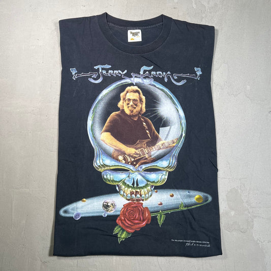 1995 Grateful Dead Jerry Garcia Skeleton Head Out Size Large USED v10598