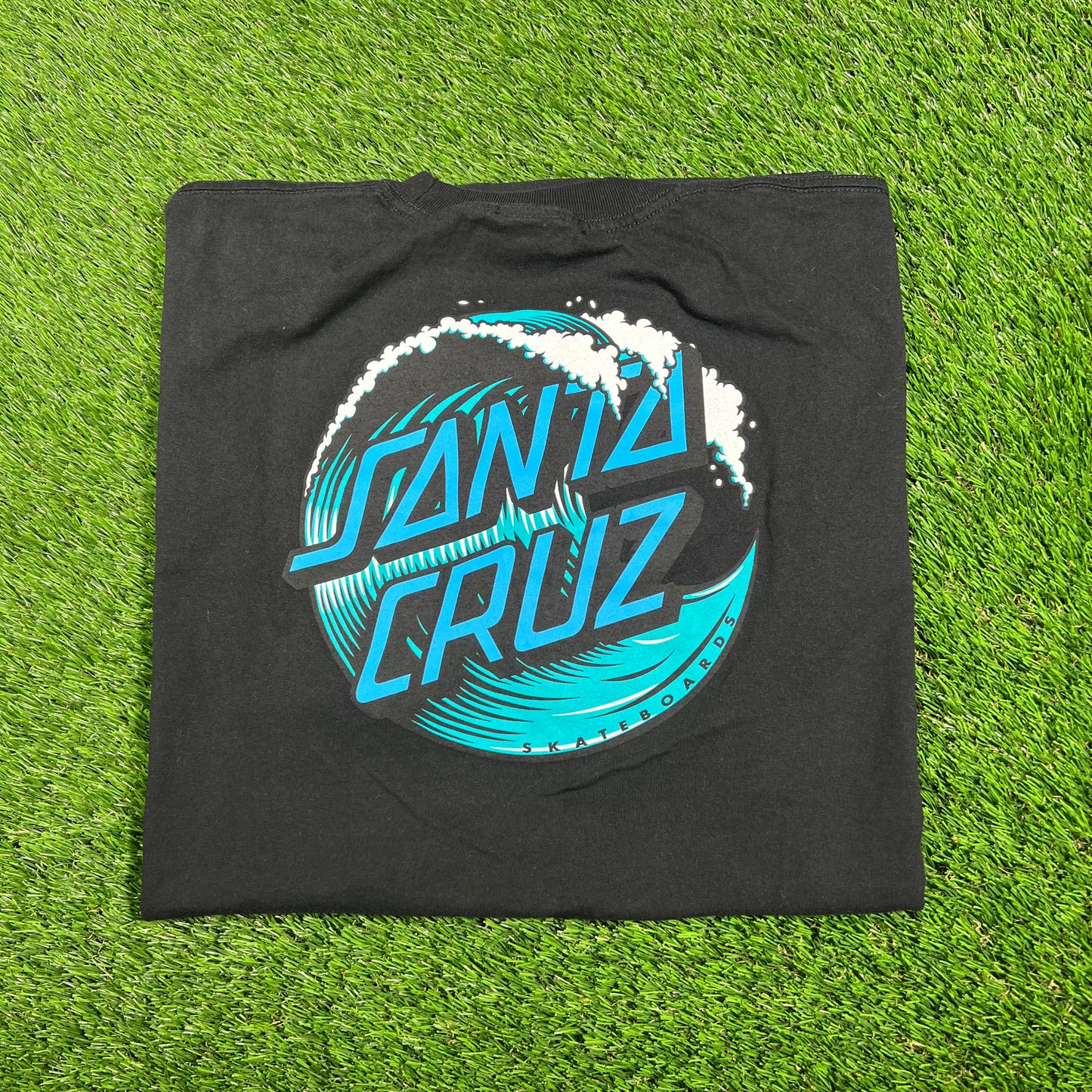 Santa Cruz Skateboarding Black Logo Tee Size XL USED v17417