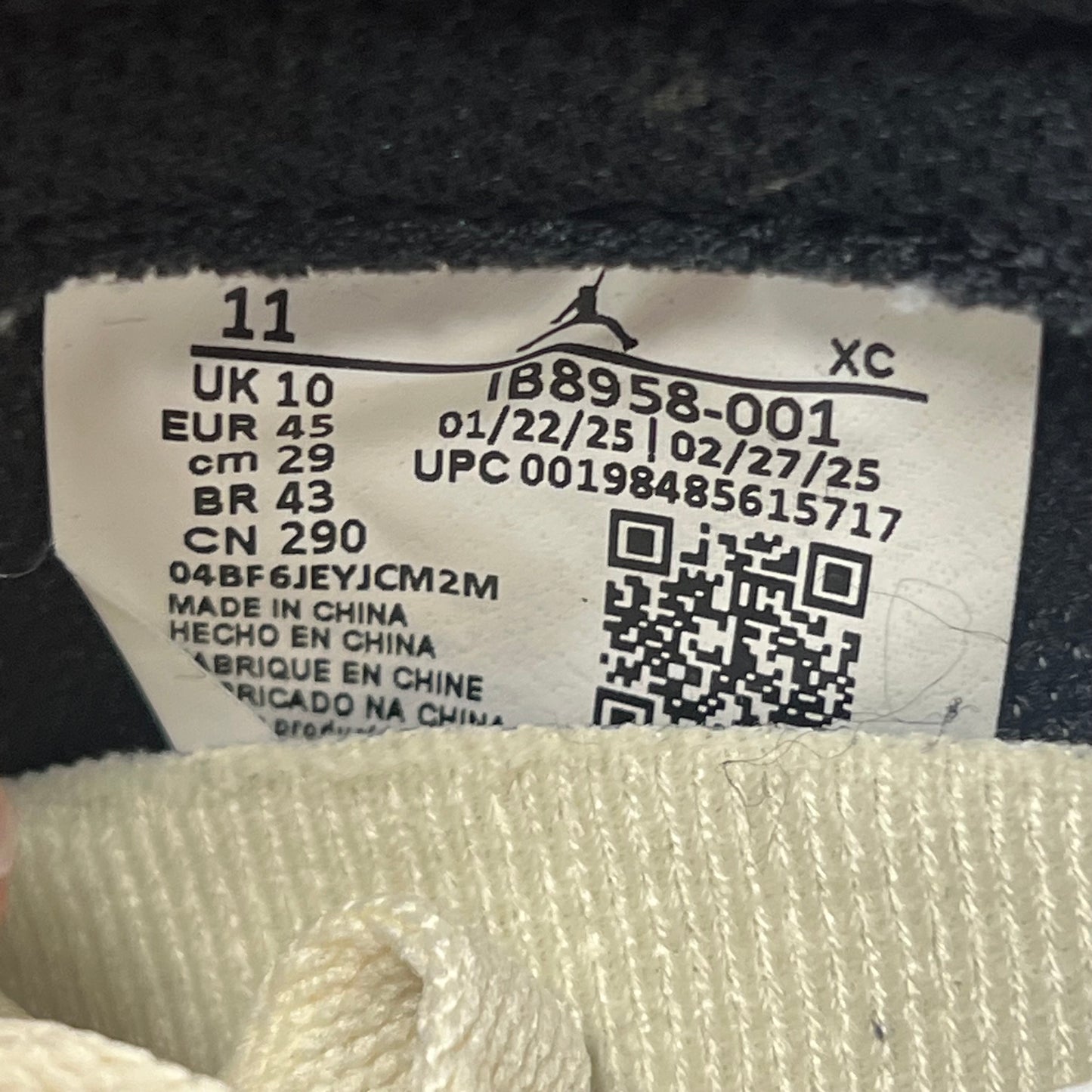 Jordan 1 Low Nigel Sylvester Better With Time (2025) Size 11 USED s19615