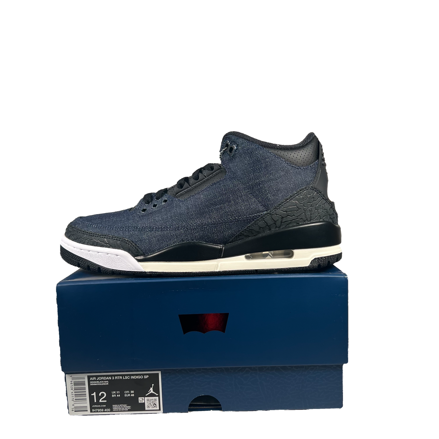 Jordan 3 Levi's Indigo (2026) Size 12 NEW s21057