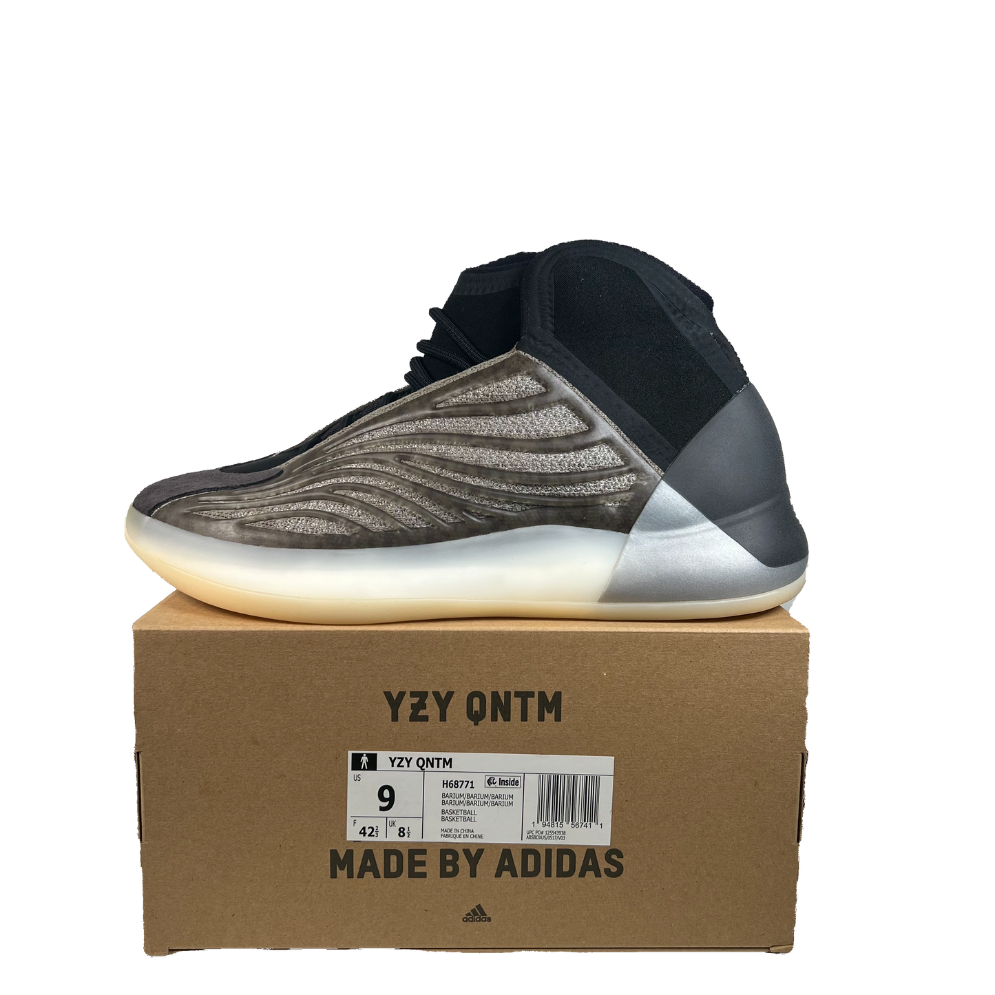 Adidas Yeezy QNTM Barium (2020) Size 9 NEW s22466