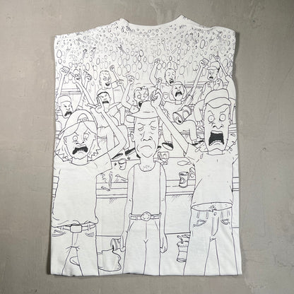 1993 Beavis and Butthead Staney Desantis AOP Tee Size XL USED v14837