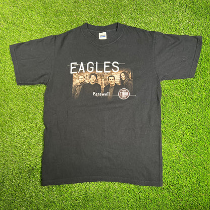 2005 Eagles Farewell Tour Black Tee Size Medium USED v18124