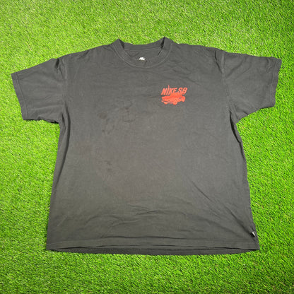 Nike SB Tow Truck Black Tee Size XL USED v18097