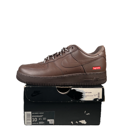 Nike Air Force One Low Supreme Baroque Brown (2023) Size 10 USED s19672
