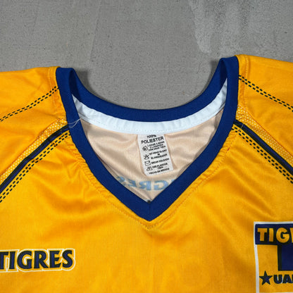 Y2K Tigres UANL Yellow Home Jersey Size XL USED v19293